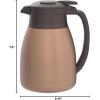 imageZojirushi SHHC10AD Stainless Steel Vacuum Carafe 1Liter Matte NavyMatte Copper