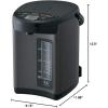 imageZojirushi CDNAC40BM Micom Water Boiler and Warmer 4Liter Metallic BlackMetallic Black
