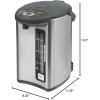 imageZojirushi CDWHC40XH Micom Water Boiler and Warmer 135 oz Stainless GrayBoiler  Warmer