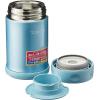 imageZojirushi Stainless Steel Food Jar 9Ounce Pale OrangeAqua Blue