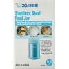 imageZojirushi Stainless Steel Food Jar 9Ounce Pale OrangeAqua Blue
