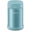 imageZojirushi Stainless Steel Food Jar 9Ounce Pale OrangeAqua Blue