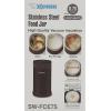 imageZojirushi Stainless Steel Food Jar 9Ounce Pale OrangeDark Brown