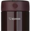 imageZojirushi Stainless Steel Food Jar 9Ounce Pale OrangeDark Brown
