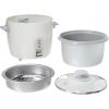 imageZojirushi 3 Cup Rice CookerSteamer  White6 Cup