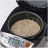 imageZojirushi Micom 3Cup Compact Size Multiple Settings Stainless Steel Made BuiltIn Retractable Power Cord and Easy to Transport Rice Cooker and WarmerStainless Black