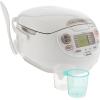 imageZojirushi NSZCC10 512Cup Neuro Fuzzy Rice Cooker and Warmer Premium White55Cup uncooked rice  1L