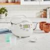 imageZojirushi NSZCC10 512Cup Neuro Fuzzy Rice Cooker and Warmer Premium White55Cup uncooked rice  1L