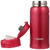 imageZojirushi SMSA60BA Stainless Steel Vacuum Insulated Mug 1 Count Pack of 1 Black 20 ozClear Red