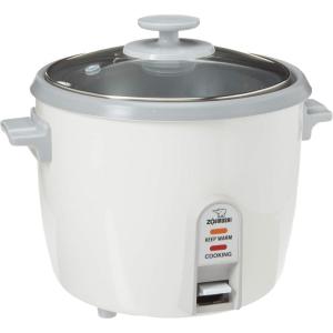 imageZojirushi 3 Cup Rice CookerSteamer  White6 Cup