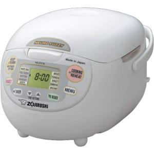 imageZojirushi NSZCC10 512Cup Neuro Fuzzy Rice Cooker and Warmer Premium White10Cup uncooked rice