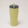 imageZojirushi SXHA89HVM Stainless Tumbler with Straw 30 ounces Mauve PurpleCitron Yellow