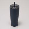 imageZojirushi SXHA89HVM Stainless Tumbler with Straw 30 ounces Mauve PurpleNavy Blue