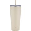 imageZojirushi SXHA89HVM Stainless Tumbler with Straw 30 ounces Mauve PurpleSand Beige
