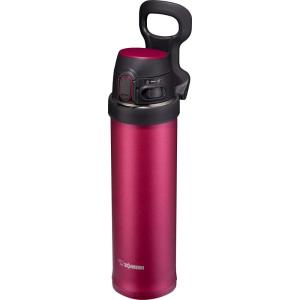 imageZojirushi SMQHE60GK FlipandGo Stainless Mug 20Ounce TealHibiscus Red