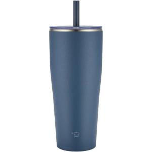 imageZojirushi SXHA89HVM Stainless Tumbler with Straw 30 ounces Mauve PurpleNavy Blue