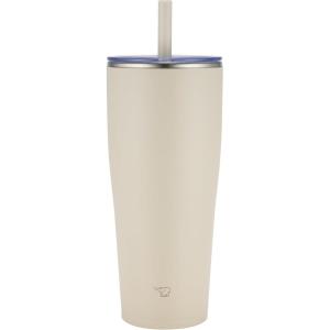 imageZojirushi SXHA89HVM Stainless Tumbler with Straw 30 ounces Mauve PurpleSand Beige