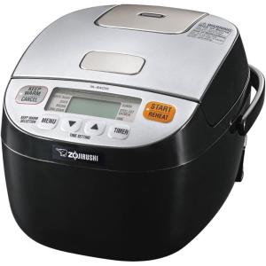 imageZojirushi NLBAC05SB Micom Rice Cooker ampamp Warmer Silver BlackRice Cooker