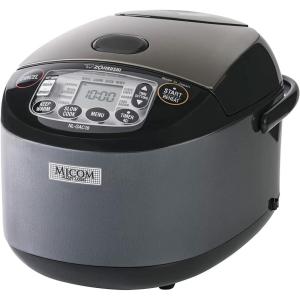 imageZojirushi NLGAC18BM 10 Cup Uncooked Umami Micom Rice Cooker and Warmer Metallic Black10Cup