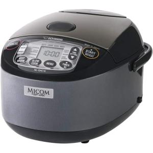 imageZojirushi NLGAC18BM 10 Cup Uncooked Umami Micom Rice Cooker and Warmer Metallic Black55Cup