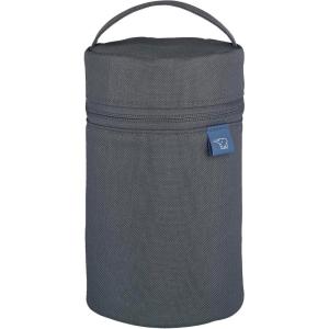 imageZojirushi SWPC02HA Soup Jar Pouch Medium Size For 118197 fl oz 350550 ml Easy to Carry Increased Heat Retention Cutlery Pocket Washable Bento Pouch Dark Gray