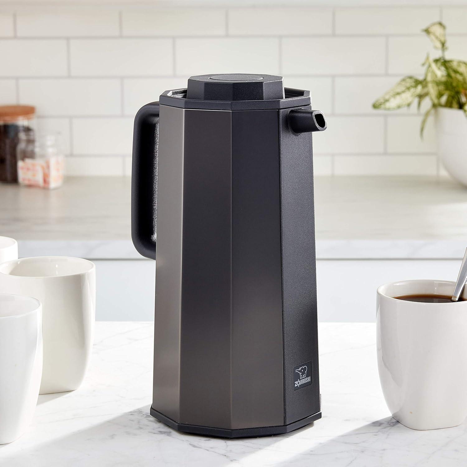 imageZojirushi AHEAE10RA Glass Vacuum Carafe 10 Liter RedBlack