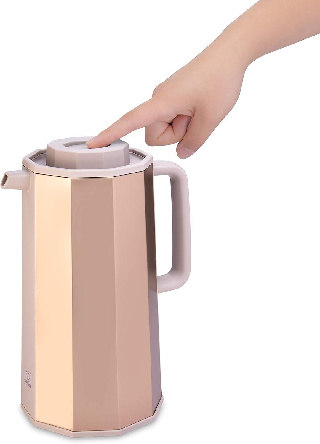 imageZojirushi AHEAE10RA Glass Vacuum Carafe 10 Liter RedGold