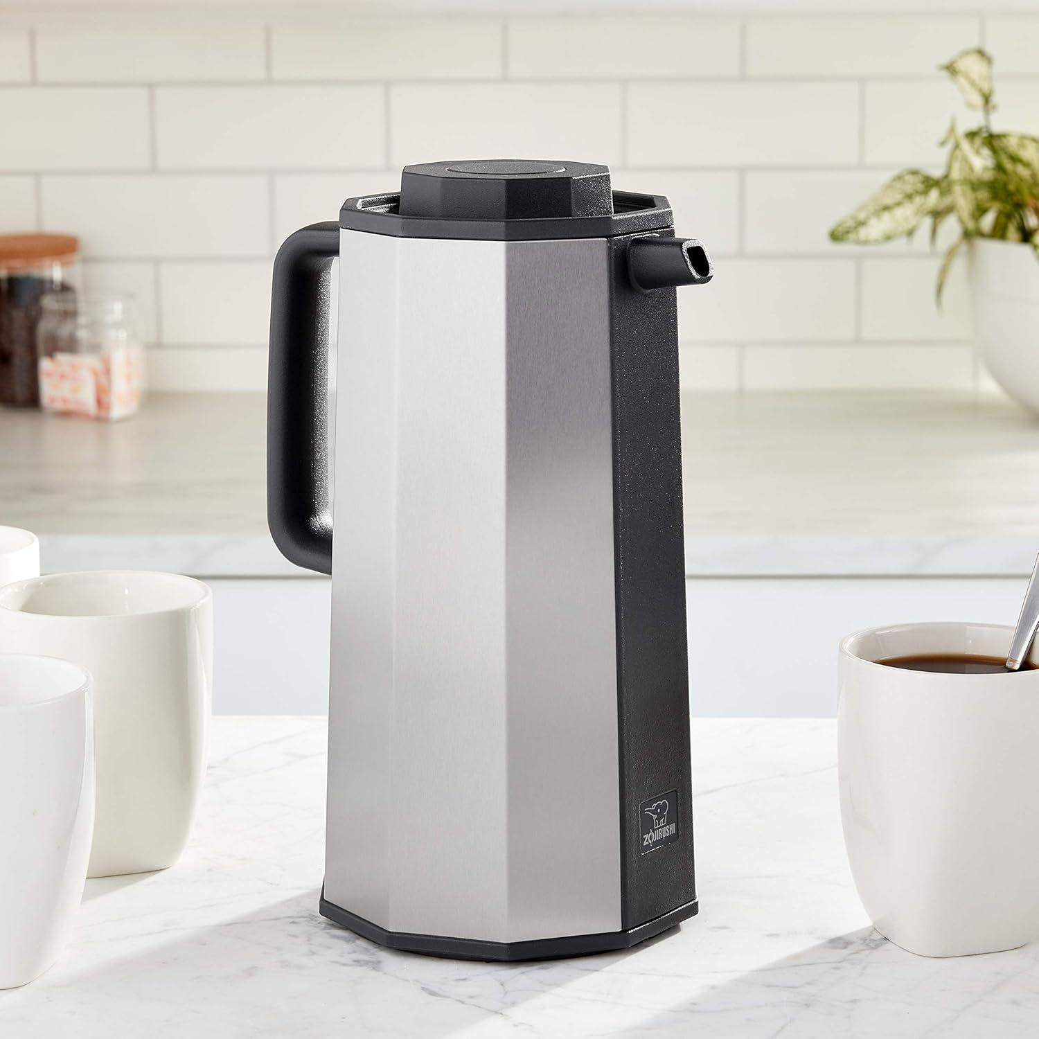 imageZojirushi AHEAE10RA Glass Vacuum Carafe 10 Liter RedSilver