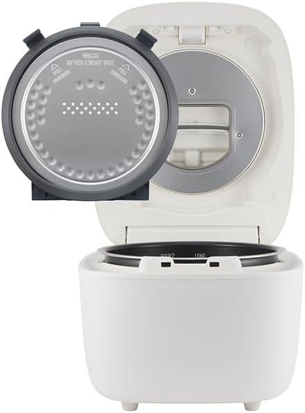 imageZojirushi NLEAC10WA Micom Rice Cooker ampamp Warmer 55 Cups WhiteBlack