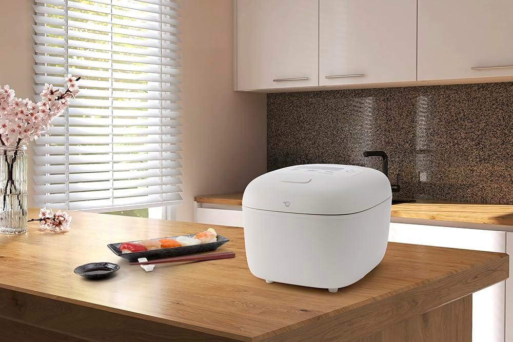 imageZojirushi NLEAC10WA Micom Rice Cooker ampamp Warmer 55 Cups WhiteWhite