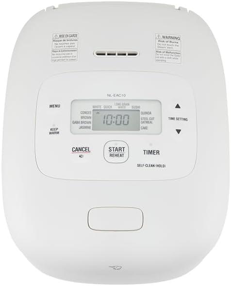 imageZojirushi NLEAC10WA Micom Rice Cooker ampamp Warmer 55 Cups WhiteWhite