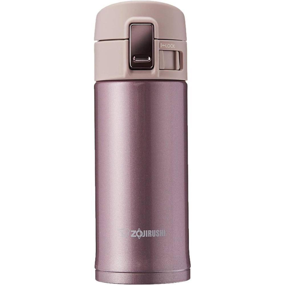 imageZojirushi Stainless Steel Mug 12Ounce Smoky BlueLavendar Pink